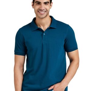Symbol Men’s Cotton Rich Solid Polo Tshirt | Collar Tshirts | Half Sleeves | Plain-Regular Fit
